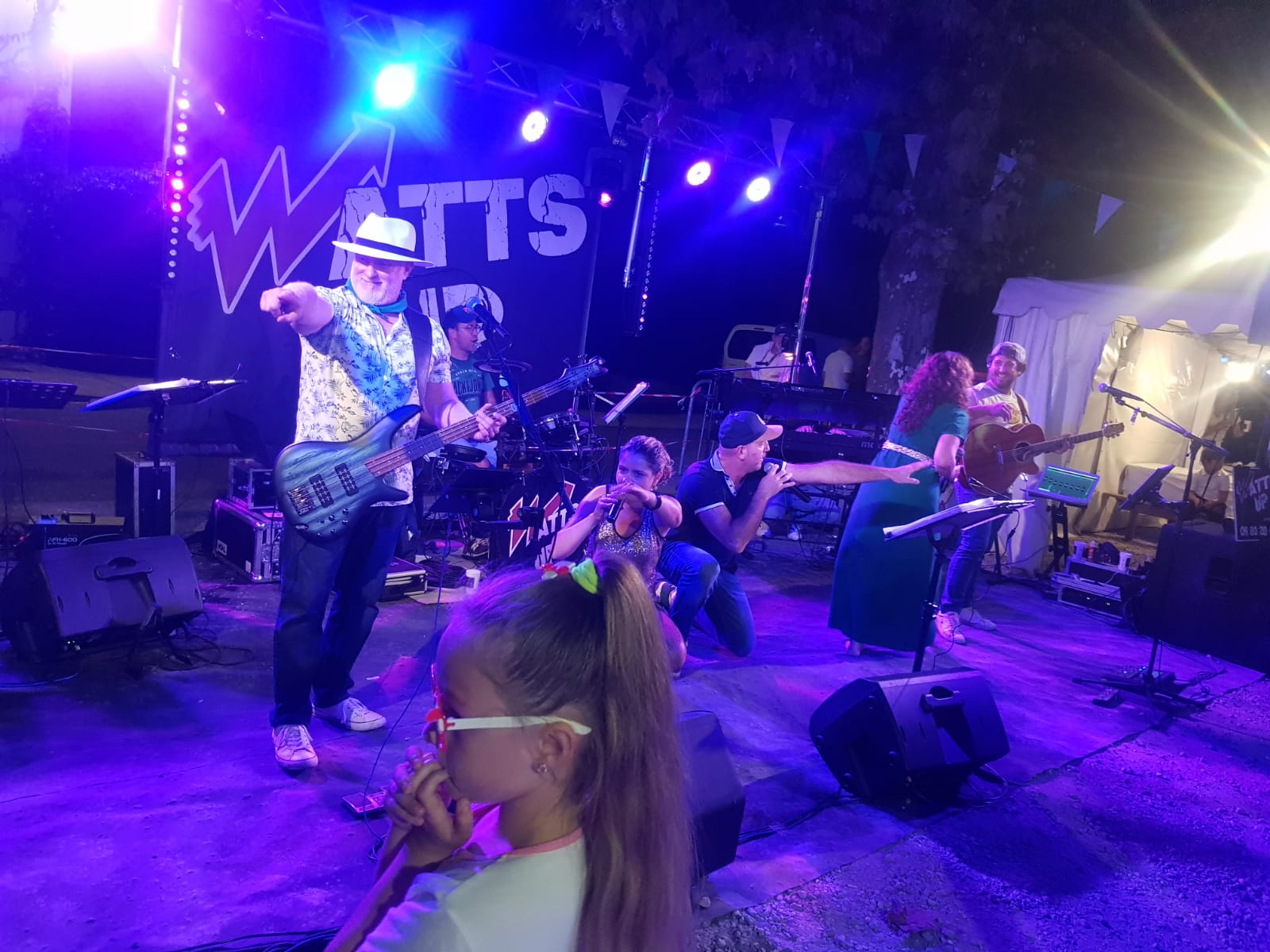 L'énergie d'un concert live de Watts Up en plein air